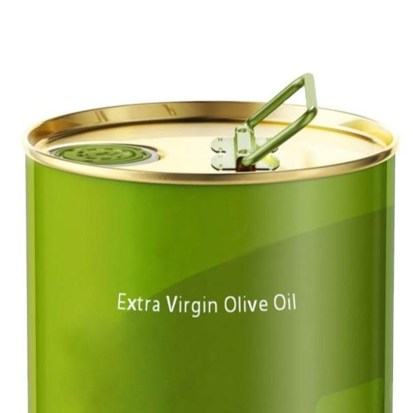 DADI Round 1000ml Olive Oil Can 1liter Circular Tin Containers For Edible Oil