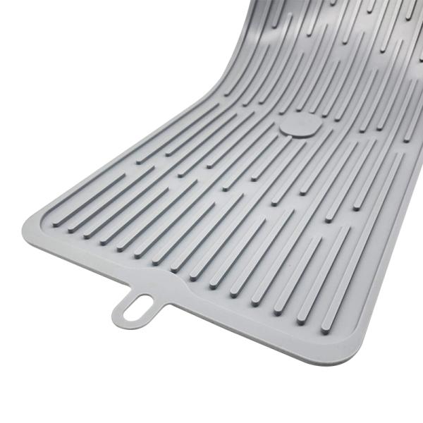 Amazon Original Drying Mat Silicone Dishes Drying Kitchenware BPA Heat Resistant Folding Dining Table Custom Dish Draining