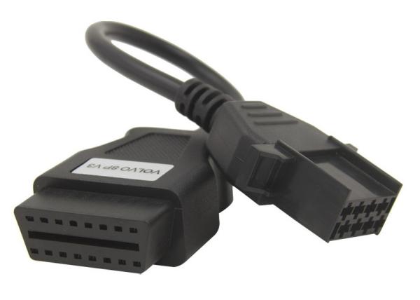OBD2 OBDII 16 Pin J1962 Female to Volvo 8 Pin OBD1 Connector Cable
