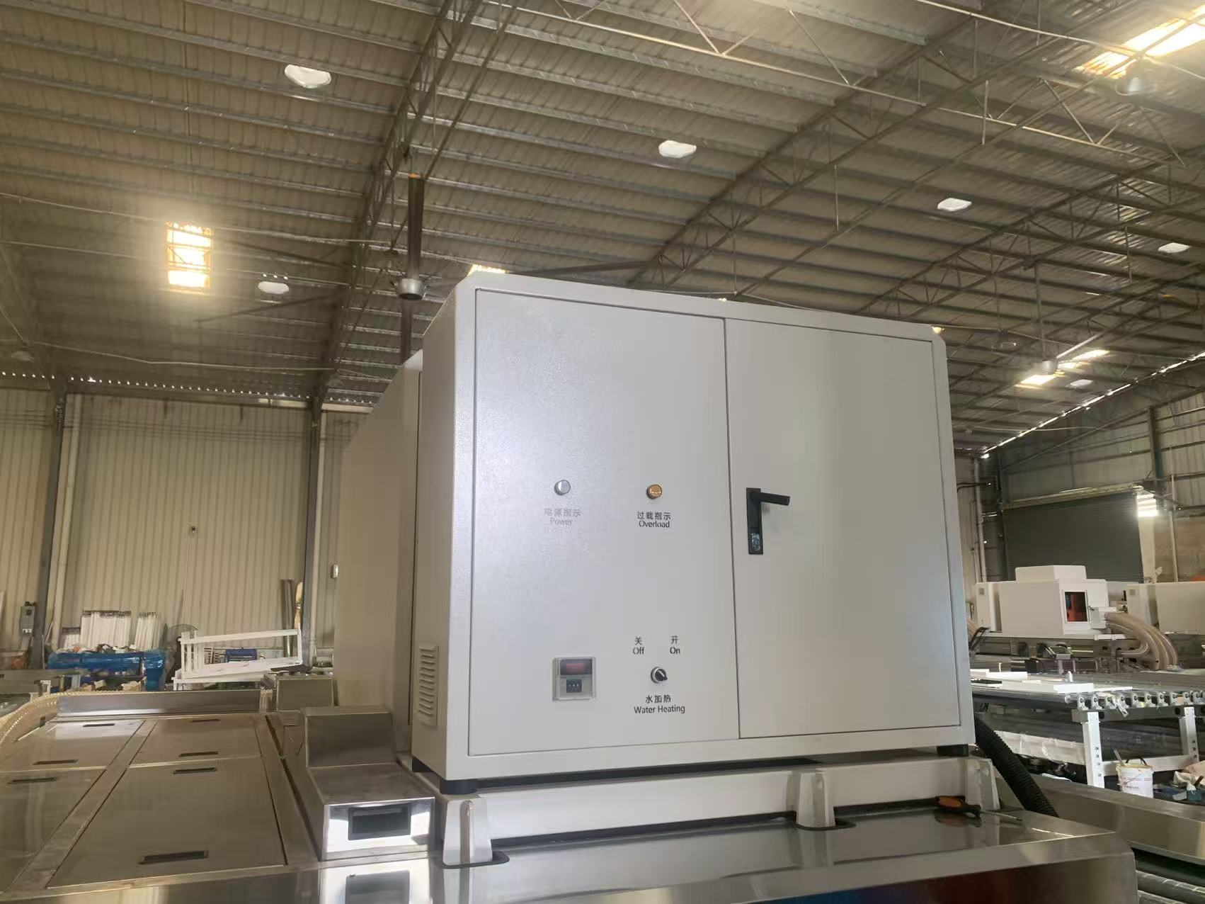 Vertical Glass Washing Machine 22KW Stainless Steel Glass Cleaning Machine