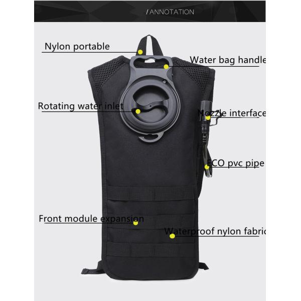 Unisex Mountaineering and Travel Hydration Water Backpack with Interior Zipper Pocket