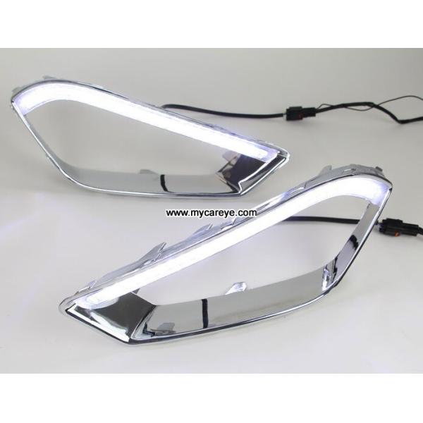 Chery Tiggo 2014 DRL LED Daytime driving Lights turn signal steering