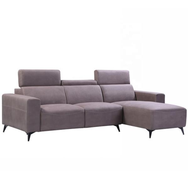 Durable Breathable L Shaped Fabric Couch , Antiwear Contemporary Fabric Corner Sofas