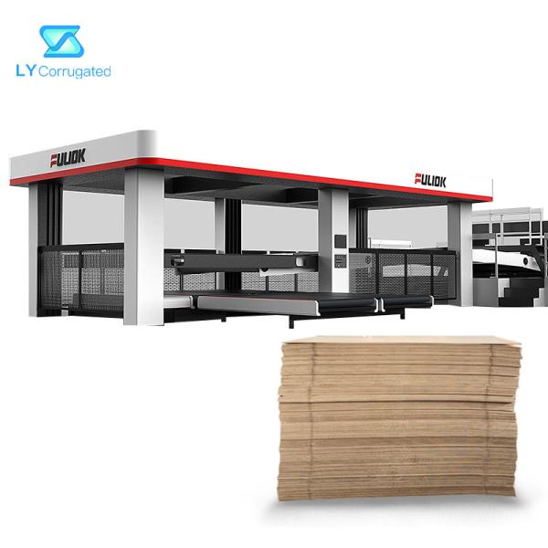 PLC гофрировал машину картона, транспортер штабелеукладчика вешалки картона