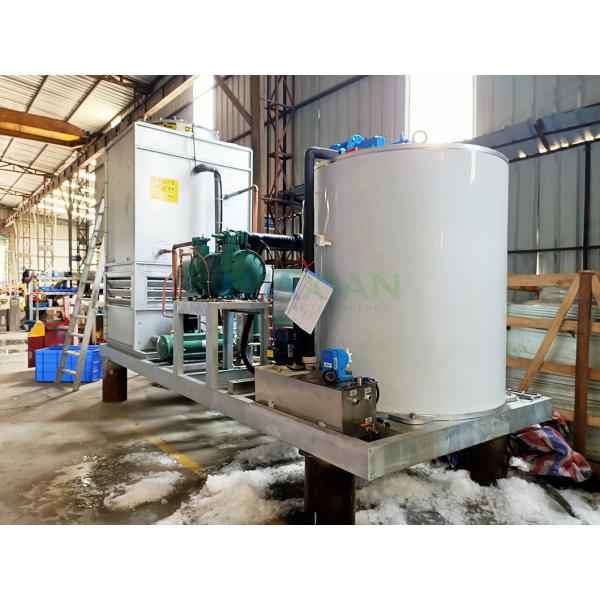 Industrial Flake Ice Machine 10 Ton Evaporative Fresh Water For Fishes