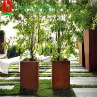 Planteurs en acier corten personnalisés pour jardins extérieurs 1500*500*600 mm Haute durabilité