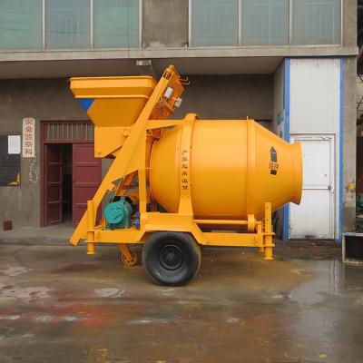 JZC350 15m3/H Mini Portable Concrete Mixer Machine With Pump