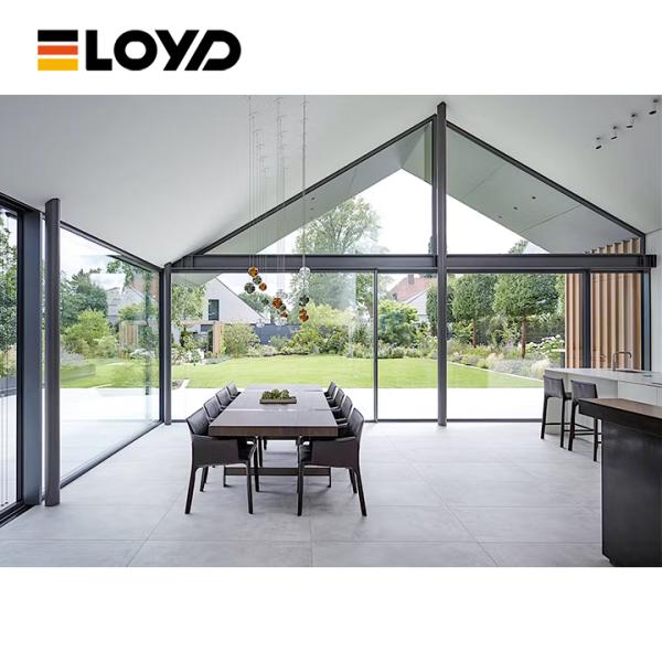 NFRC Certified Thermal Break Sliding Glass Doors System Aluminum Hurricane Proof Impact Slide Door Energy Saving Low E for Patio
