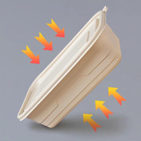 Almuerzo Eco Amigable Cuencos Desechables Microondas Para llevar al restaurante