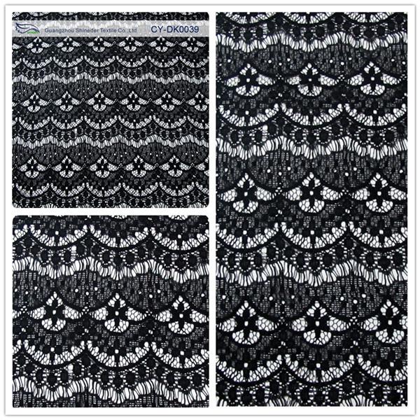New arrival nylon hollow scalloped fabric lace dress garment accessory(CY-DK0039)