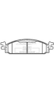 8A8Z-2001-A Ceramic Ford Edge Brake Pads D1376 Auto Brake Replacement