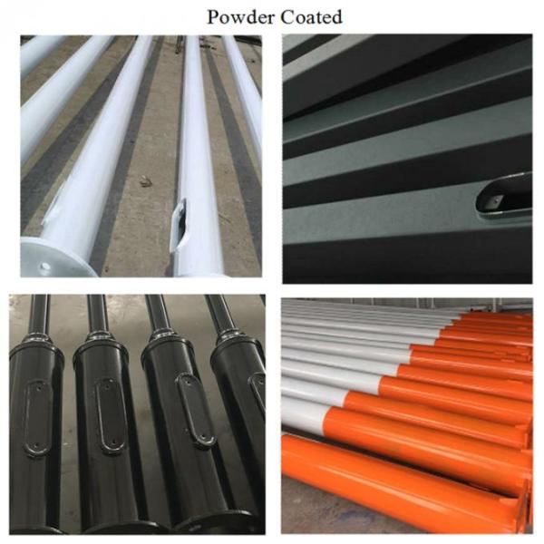 Tour en acier de télécommunication tubulaire d'OIN 1461 ASTM A123 HDG