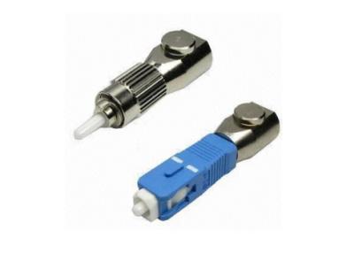 SC desencapado simples - adaptador híbrido da fibra óptica do ST com alojamento do metal