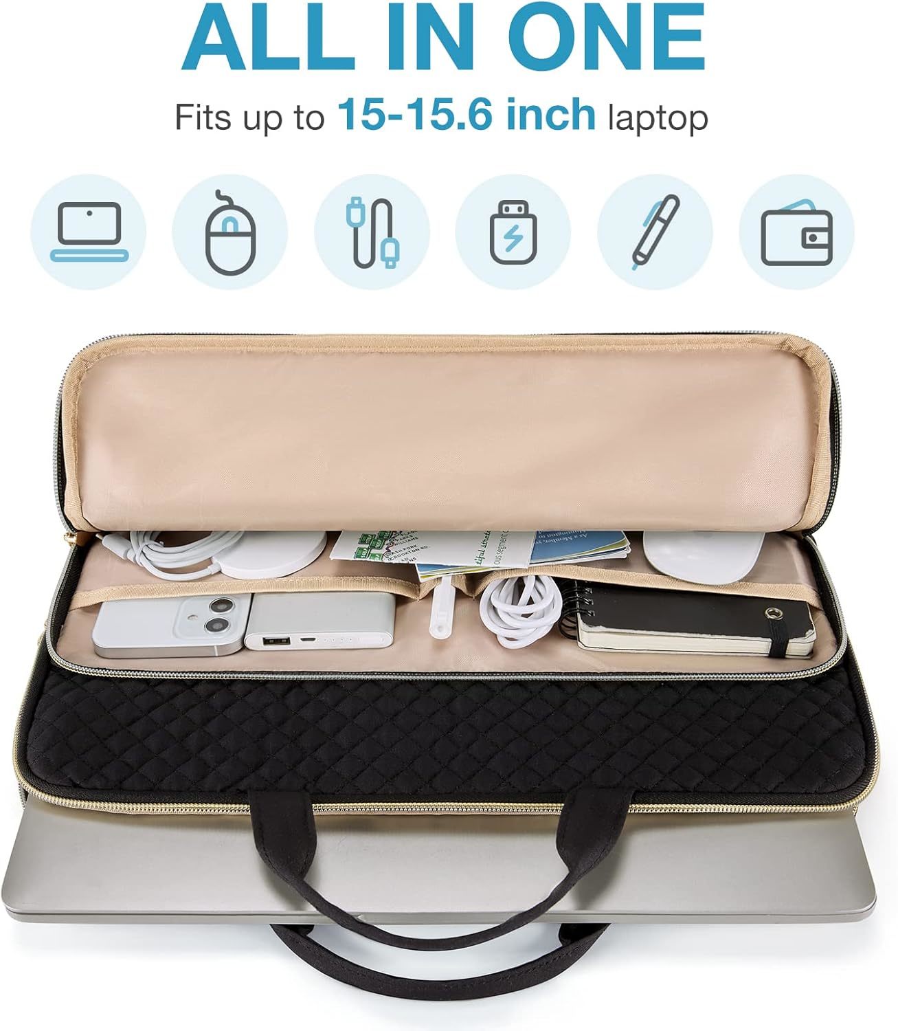 Protective Sleeve case for MacBook Pro 16 Inch,15.6 Inch Notebook Laptop with Shoulder Strap Pocket and Handle LBX0117-2 Wholesale OEM/ODM/Private Label