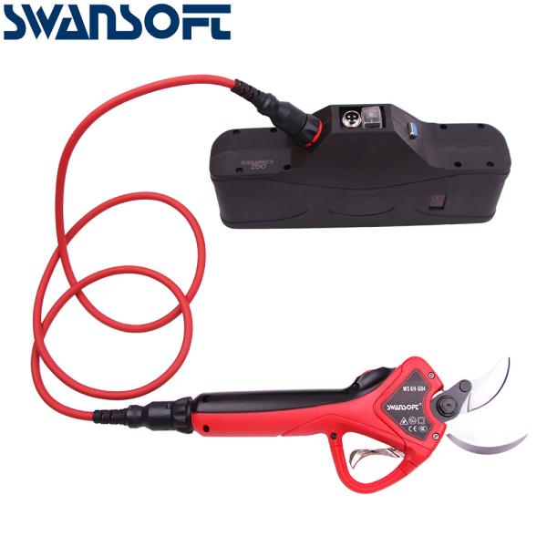 Swansoft Display a LED Batteria al litio Cesoia diametro 40 mm Melo Cesoia da potatura elettrica