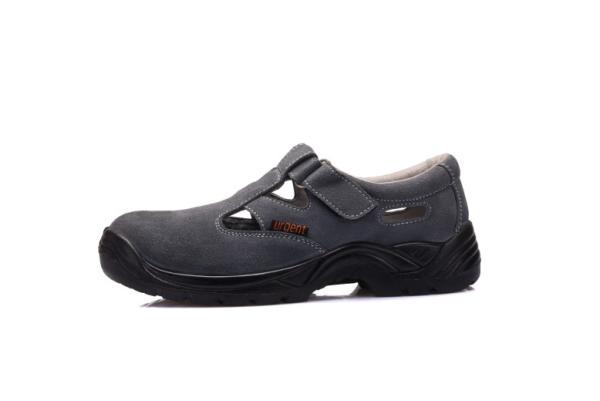 Suede Leather Sandal Safety Shoes Antistatic With Breathable Mesh Lining