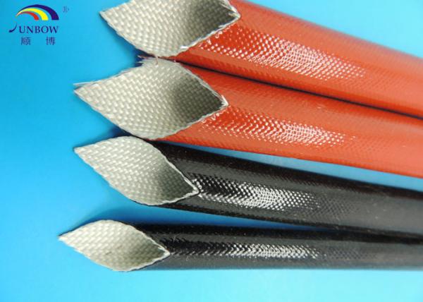Red ID 10MM Expandable Braided Sleeving Coated with Silicone Resin -60℃ ~ 180℃