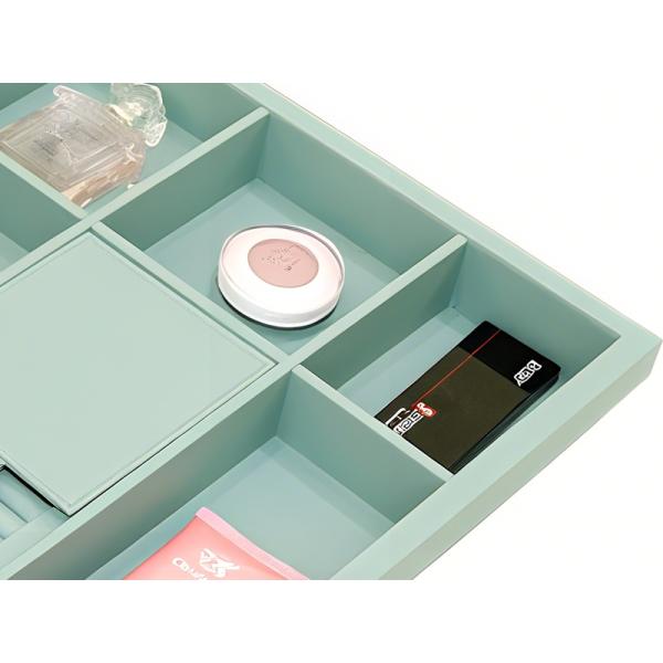 Durable Jewelry Organizer Tray Handcrafted MDF PVC Leather Material 831x412x54mm