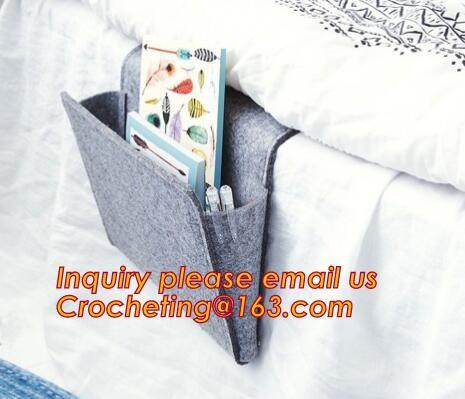 basket nursery storage felt diaper caddy, multi pocket felt diaper caddy bulk buy from China