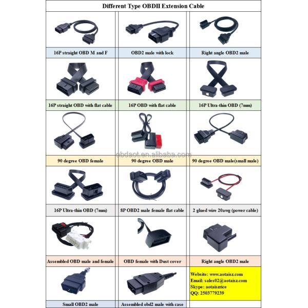 Style Male 16pin Connector MINI OBD2 Connector for 24v OBD1 Enclosure to Close Car Windows Automatically