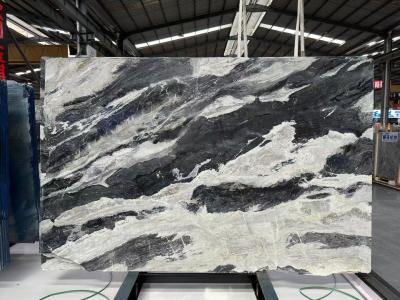 Brasil Negro gris y blanco mármol piedra natural de lujo para paredes y pisos de lujo