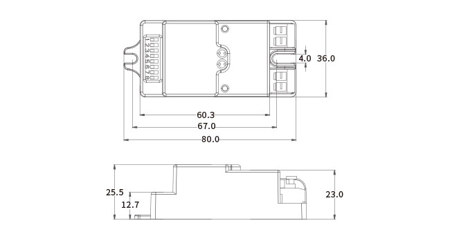 Lux Off 400W AC Двигательный датчик переключателя HNS201 Двойной процессор