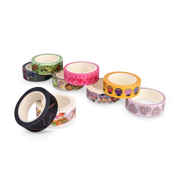 стикеры журнала 15mm маскируя ленту Washi с логотипом для поставок оформления & ремесла DIY