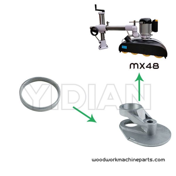03G-5 - Gear Washer - Outer Diameter: 42 mm, Inner Diameter: 38 mm, Height: 6 mm, Installed inside the 03G-1 gearbox - Weight: 9.6g MX48 Power Feeder Gear Box Washer