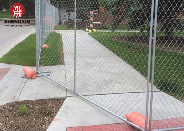 Iron Wire Mesh 2.5mm Temporary Chain Link Fence For Construction