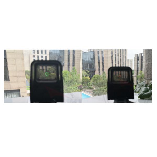Reflejo olográfico Dot Sight Outdoor Hunting verde rojo de Matt Black 1X22m m