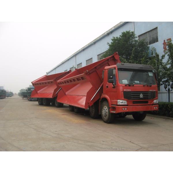 SINOTRUK HOWO 8x4 Dump Truck 35m3 Side Tipper with Trailer for Zambia
