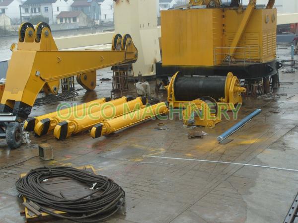 Hydraulic Steel Flexible Marine Knuckle Boom Crane Heavy Duty 100T10M