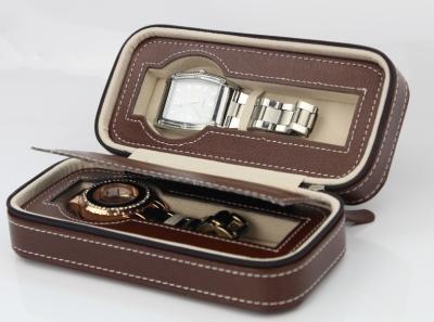 Dual Grids Watch Display Box Rectangle Shaped Jewelry Storage Organizer
