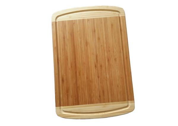Non - Slip Bamboo Kitchen Supplies Two-Tone Chopping Cutting Boards For Home