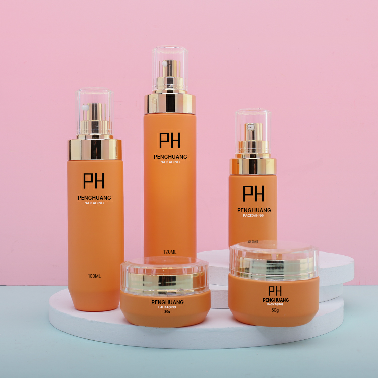 Бутылка стекла 100ml лосьона эмульсии Skincare упаковывая установленная для лицевой влаги заботы