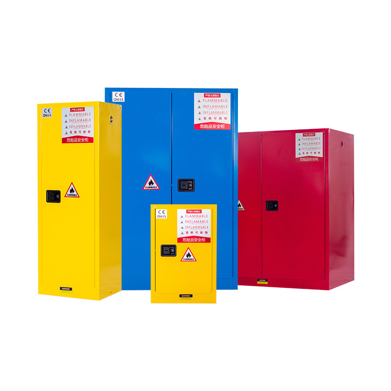 Double Door Lab Safety Cabinet Industrial Flammable Safety Cabinet Fireproof