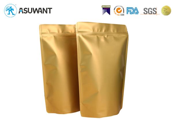 Metallic Shine Effect Aluminum Foil Herb Packaging Smell Proof Mylar Bag