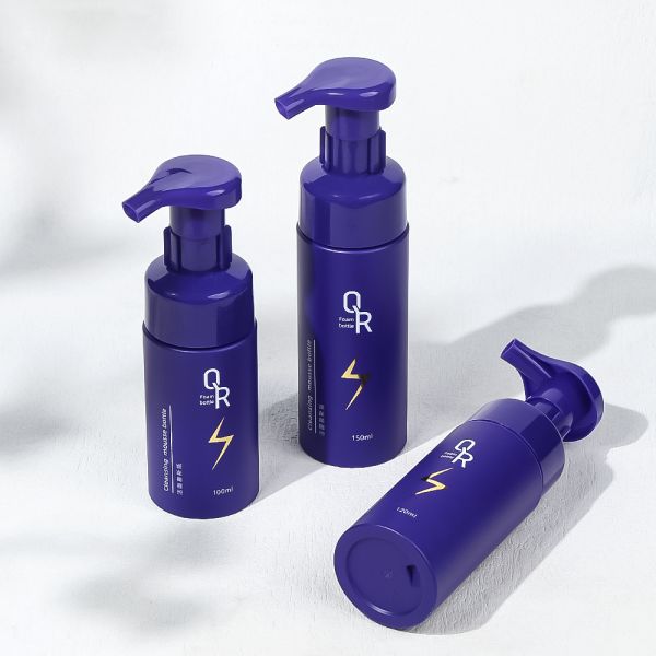 Customizable Foam Pump Bottle with Press-Type Foam Pump Head and Multiple Capacity Options