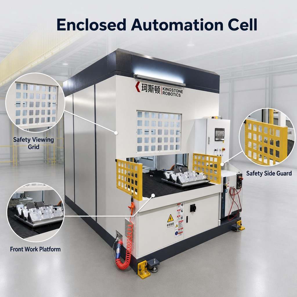 Automatic Robotic Deburring Machine For Automotive Plastic Steering Wheel Components