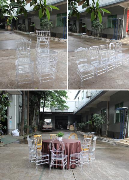 Clear Dining Chairs Crystal Transparent Seat, Modern Dining Chairs, Side Chairs for Wedding Party Event Reception