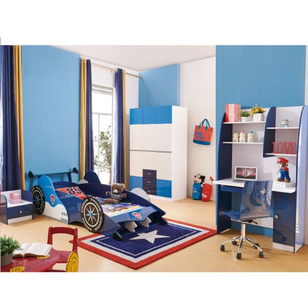 Cama de carro dos grupos de quarto das crianças do OEM do ODM com armazenamento W950mm