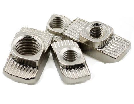 Nickel Plate Heavy Hex Nuts T Slot Nuts M8 X 25 Size For Aluminum Profile