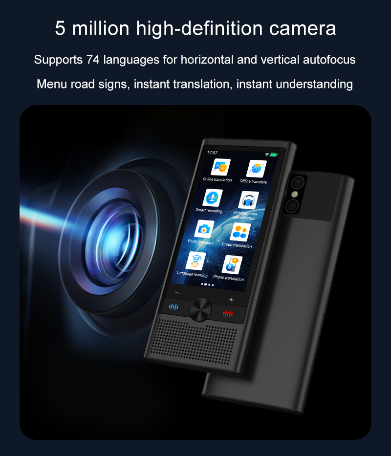 Smart AI Translator Device Portable Translation Machine Support Voice Text Scan Translation