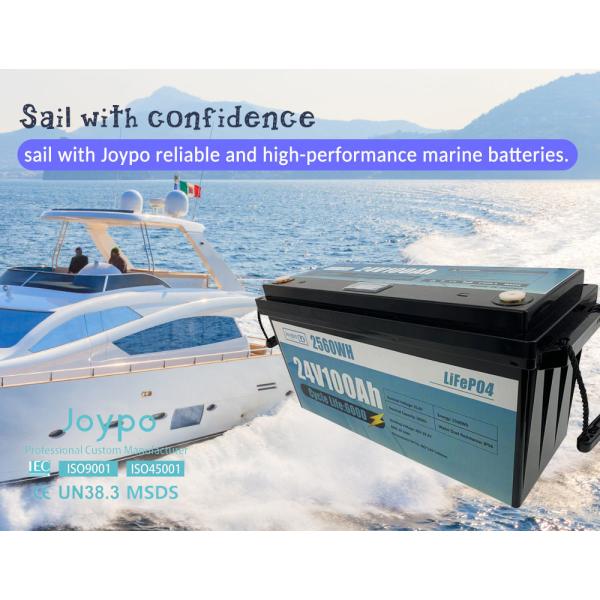 Глубокий цикл LiFePO4 24 вольт литийный морской аккумулятор для троллинг-мотора