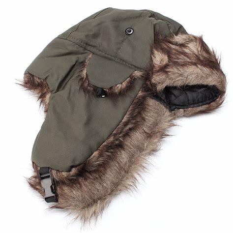 Blue / Grey Cute Winter Wool Winter Hat For Keeping Warm / Protecting Head