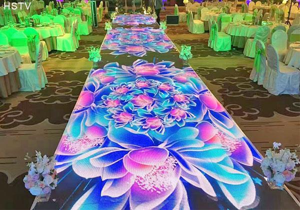 DMX Control , Durability LED Screen Floor Tiles Indoor / Outdoor High grade Aluminum Alloy Material