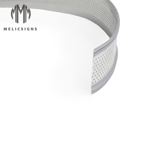 Galvanized 33.3M Gray with Hole 3d LED Halo Channel Letter Trim Cap