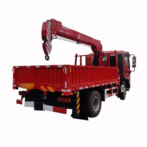DAYUN Telescopic Boom Crane Truck Mounted 4 Tons Folding Crane