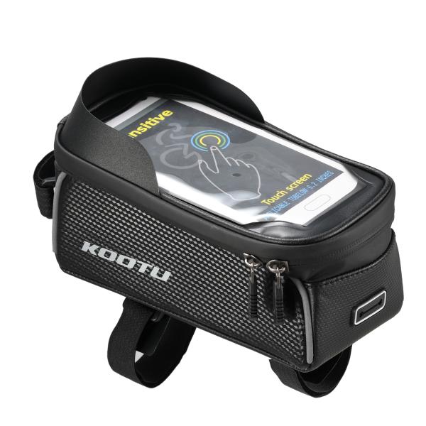 KOOTU Bicycle Frame Bag For Phone With Phone Touch Screen Water Proof Bike Bag