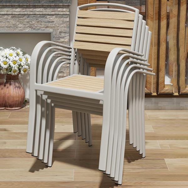 Garden Patio Furniture Outdoor Dining Table, Waterproof with 4 Chairs for Cafe and Restaurants,Small Coffee